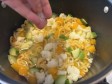 pasta con zucca, zucchine e cavolfiore