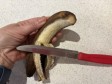 tortino banana, cacao e gocce in friggitrice