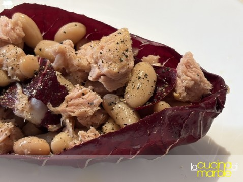 radicchio trevisano con tonno e fagioli radicchio trevisano con tonno e fagioli