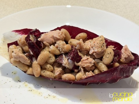 radicchio trevisano con tonno e fagioli radicchio trevisano con tonno e fagioli